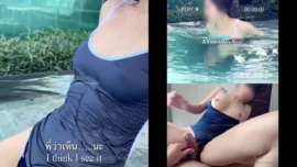 พี่หมีเย็ดสาววัยรุ่นหุ่นฟิตในชุดว่าน้ำหลังว่ายน้ำชมวิว Onlyfans khunmheenew 13