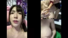 เน็ตไอดอลไอซ์ อลิษา น่ารักนมใหญ่ไลฟ์สดในกลุ่มลับ โม๊กควยปลอมยั่วเย็ดขยำนม 9