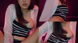 น้องกวางเดียร์ลองสาวแว่นนมใหญ่ ช่วยตัวเองด้วยดิลโด้จนเสร็จ Onlyfans deerlong 27