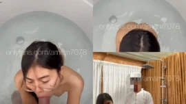 น้องแอม amam7078 สาวไทยนมใหญ่หุ่นดี ชวนพนักงานรีสอร์ทมาเย็ดแก้เคล็ด Onlyfans 25
