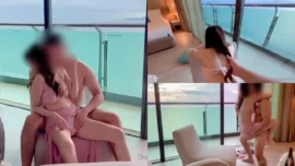 น้องแอม muaymyb เย็ดคู่เทพริมระเบียงล้วงหีอมควยแหกหีขย่มมิดด้ามกระแทกท่าหมาน้ำแตก Onlyfans 11