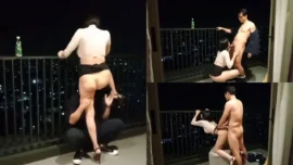 น้องแอม muaymyb เย็ดคู่เทพริมระเบียงล้วงหีอมควยแหกหีขย่มมิดด้ามกระแทกท่าหมาน้ำแตก Onlyfans 23