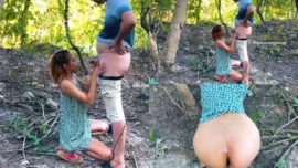 น้องชิปปี้ chipyononlyfans เย็ดป่าโม๊กยืนเกาะต้นไม้กระแทกแตกตูด Onlyfans 25