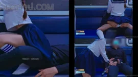 น้องริสา risahub เย็ดบน MRT คาชุดนักเรียนโม๊กล้วงหีเขี่ยเม็ดขย่มโยกซอยด๊อกกี้แตกใน Onlyfans 3