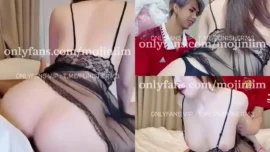 น้องนุ่มนิ่ม mojiniim ชุดซีทรูดูบอลโม๊กขย่มเด้าท่าหมาซอยยิกแตกใน Onlyfans 15